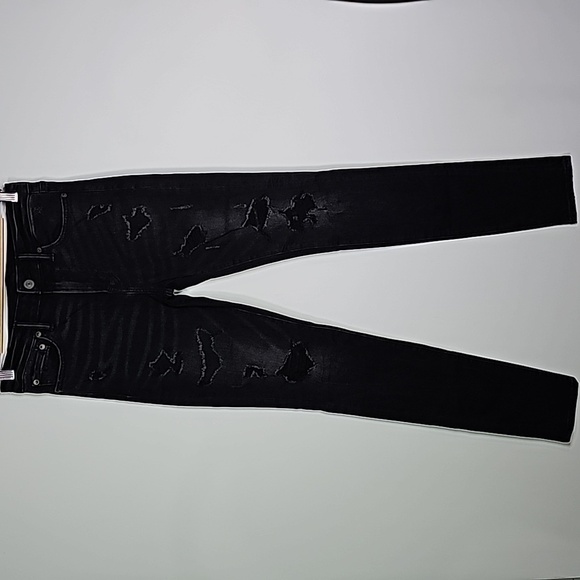 American Eagle next level flex black 30x30 stacked skinny jeans - Picture 1 of 8